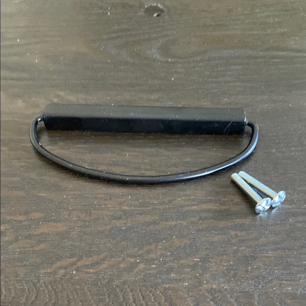 Black D-Shaped Hearth and Hand with Magnolia Cabinet Pulls